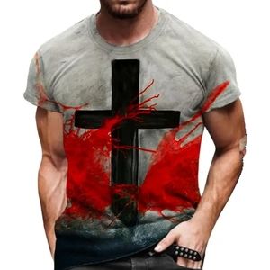 Brand New Men's Cross Casual 3D T-shirt
